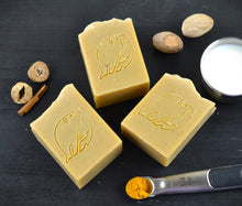 Load image into Gallery viewer, Nutmeg Cinnamon Turmeric Goatmilk Body Soap | Coconut-Free