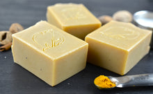 Load image into Gallery viewer, Nutmeg Cinnamon Turmeric Goatmilk Body Soap | Coconut-Free