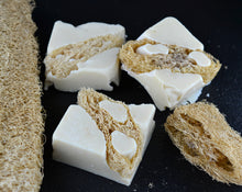 Load image into Gallery viewer, Goatmilk Loofah Scrubby soap with | Coconut-Free | Unscented
