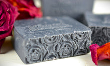 Load image into Gallery viewer, Black Rose Charcoal Face and Body Soap | Coconut-Free | Vegan