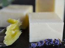 Load image into Gallery viewer, Lanolin-infused Lavender Eucalyptus Wool and Body Wash Soap | Coconut-Free