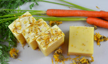 Load image into Gallery viewer, Organic CARROT + CALENDULA Face and Body Soap | Coconut-Free | Vegan
