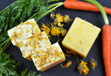 Load image into Gallery viewer, Organic CARROT + CALENDULA Face and Body Soap | Coconut-Free | Vegan