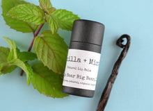 Load image into Gallery viewer, Vanilla Mint Organic Lip Balm in biodegradable paper tube