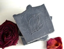 Load image into Gallery viewer, Black Rose Charcoal Face and Body Soap | Coconut-Free
