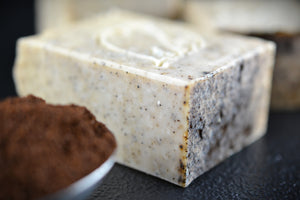 Coffee + Goatmilk exfoliating body soap | Coconut-Free