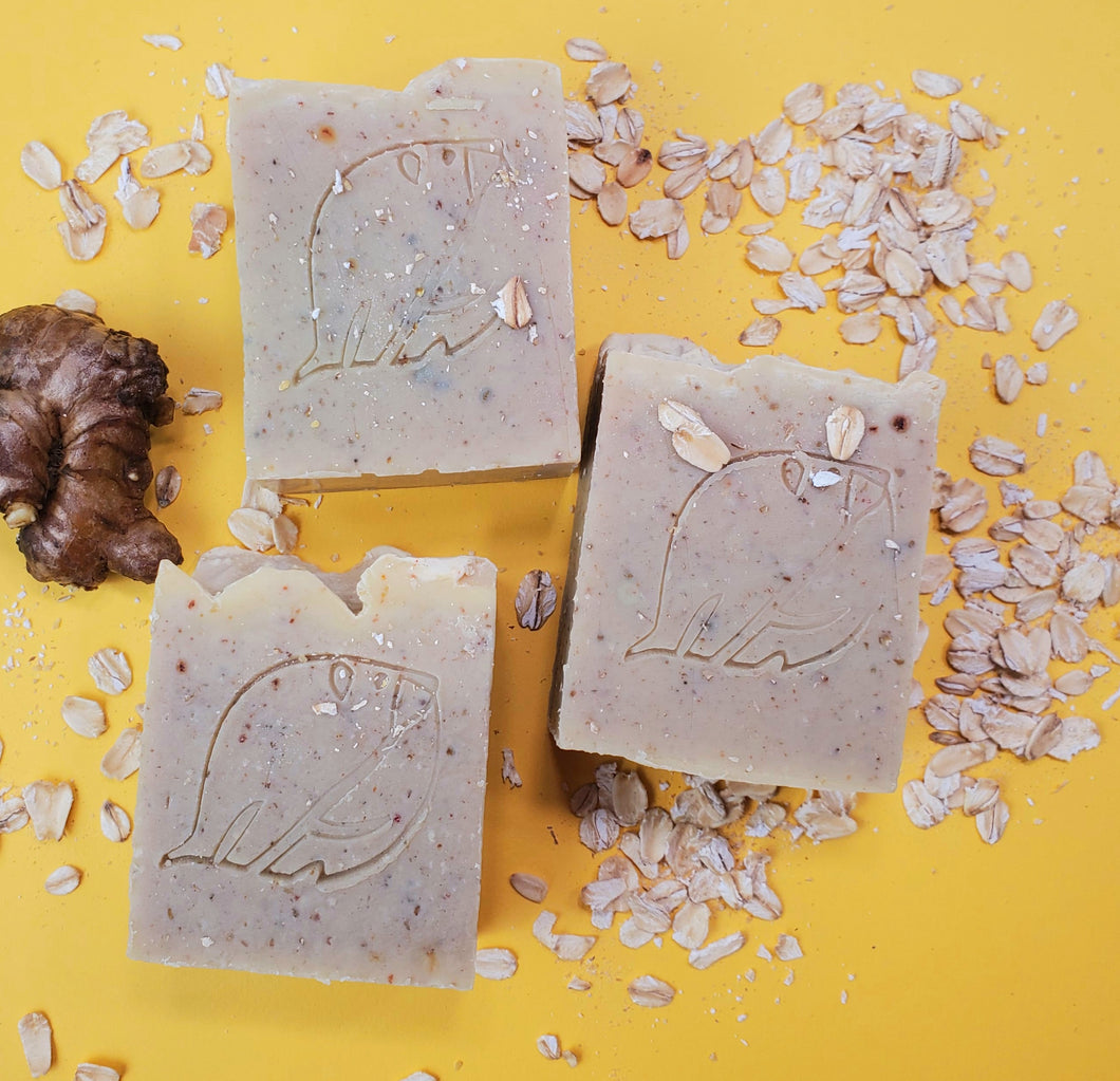 TURMERIC OATMEAL Face and Body Soap | Unscented