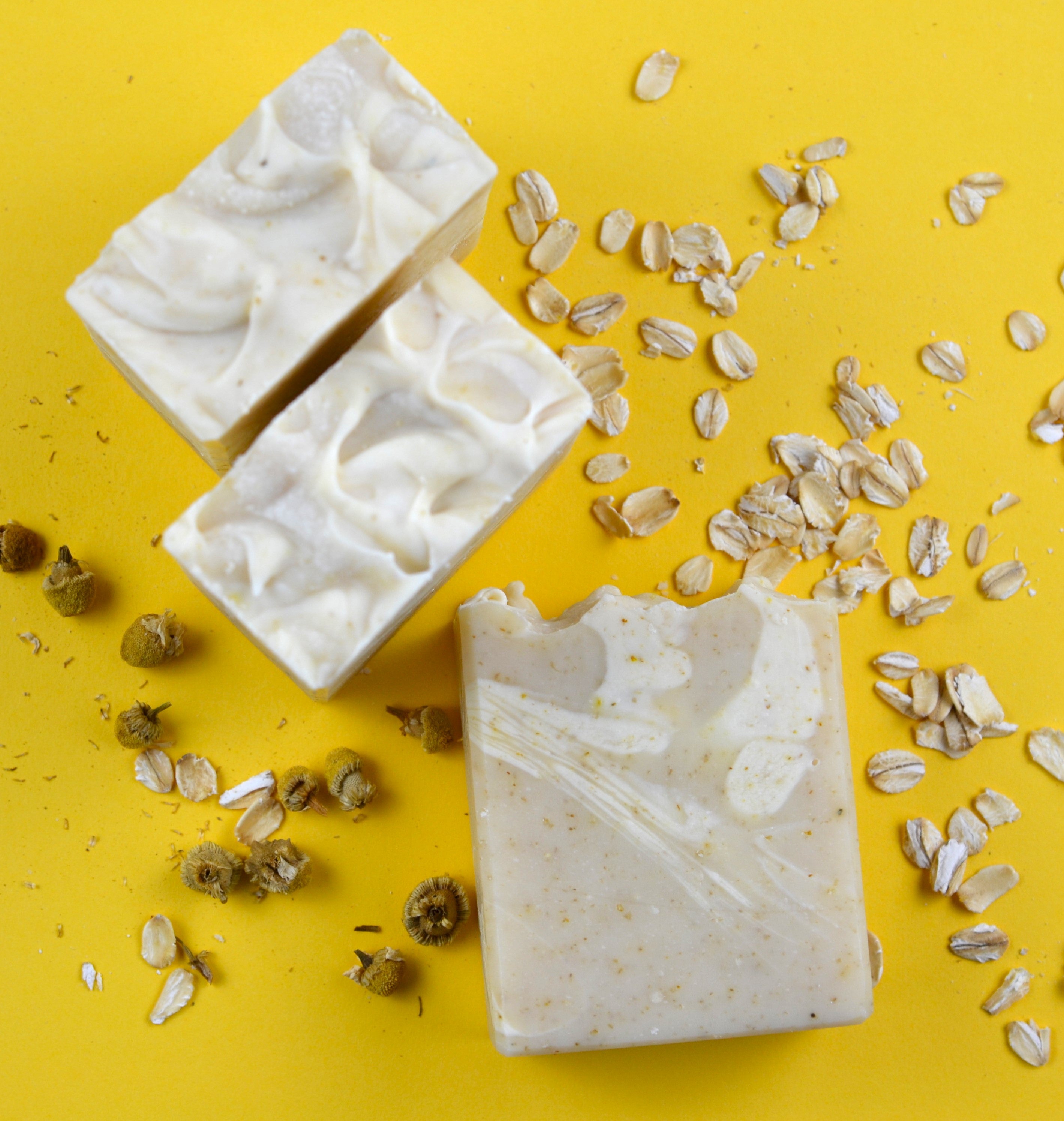 Oatmeal & Coconut Milk Soap, 100% Natural Handmade 120g 