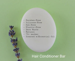 Essential Oil + Argan Oil Hair Conditioner Bar | choose your essential oil blend