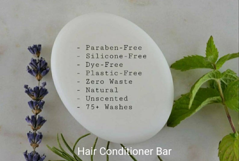 Unscented Organic Argan Oil Hair Conditioner Bar | Palm-Free | Coconut-Free | Paraben-Free