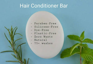 Organic Argan Oil Hair Conditioner Bar with Pro Vitamin B5 |  Coconut-Free | Palm-Free | Paraben-Free | Choose Your Fragrance Blend