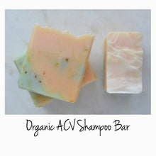Load image into Gallery viewer, Organic ACV Shampoo Bar || For all hair types and suitable for itchy scalp
