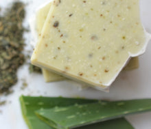 Load image into Gallery viewer, NETTLE LEAF + ALOE VERA Coconut-Free Shampoo Bar || For all hair types
